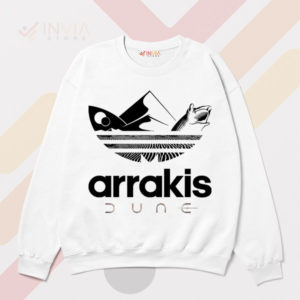 Arrakis Dune Expedition Three Stripes White Sweatshirt