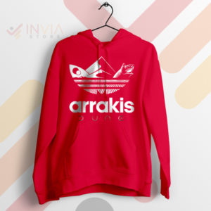 Arrakis Dune Trek Three Stripes Adidas Red Hoodie