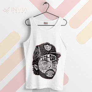 Art Music Speak Ice Cube With Hat White Tank Top
