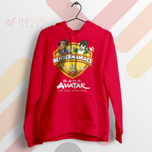 Avatar Energy Bendermaniacs Animaniacs Red Hoodie