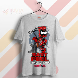 Bang with Bartpool Deadpool Bart Sport Grey T-Shirt