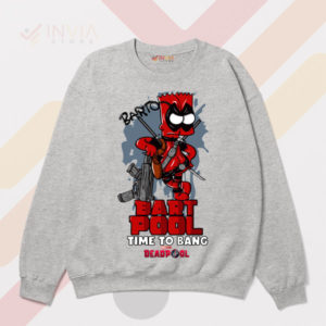 Bart Deadpool Shenanigans Bartpool Sport Grey Sweatshirt