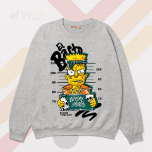 Bart's Mischief El Barto Mugshot Sport Grey Sweatshirt