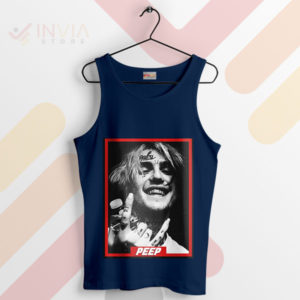 Be the Light Lil Peep Smile Navy Tank Top