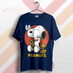 Beagle Blessings Snoopy Lucky Money Navy T-Shirt