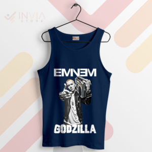 Beast Eminem's Godzilla Edition Swag Navy Tank Top