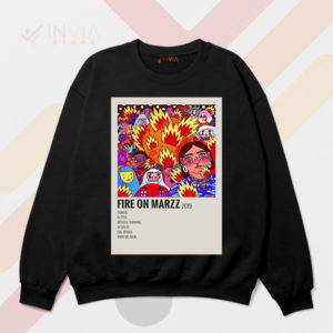 Beats Fire on Marzz Album Tracklist Black Sweatshirt