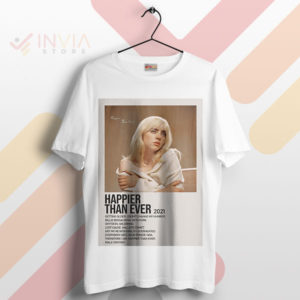 Billie Exclusive Happier Than Ever Tracklist T-Shirt