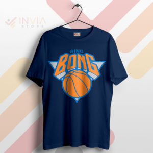 Bing Bong Ballers NY Knicks Spoof Navy T-Shirt