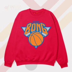 Bing Bong Madness NY Knicks Spoof Red Sweatshirt