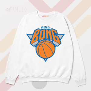 Bing Bong Madness NY Knicks Spoof White Sweatshirt