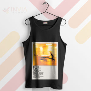Blur '97 Album Tracklist Artwork Graphic Black Tank Top