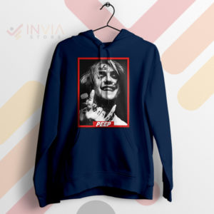 Brighten Your Day Lil Peep Smile Navy Hoodie