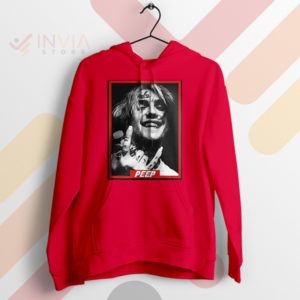 Brighten Your Day Lil Peep Smile Red Hoodie