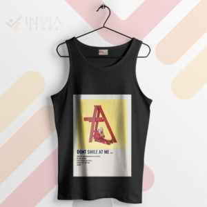 Capture the Moment Don't Smile at Me Black Tank Top