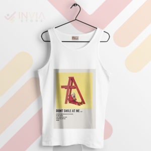 Capture the Moment Don't Smile at Me White Tank Top