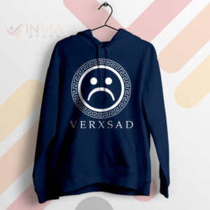Chic with a Touch of Sadness VerXSad Navy Hoodie