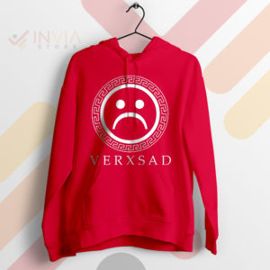 Chic with a Touch of Sadness VerXSad Red Hoodie