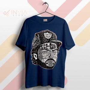 Chill Out in Style Ice Cube With Hat Navy T-Shirt
