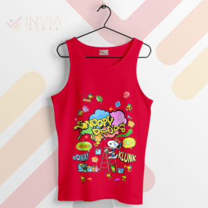 Chill Out with Snoopy Drops Graphic Red Tank Top