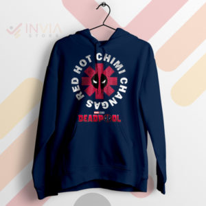Chimichangas and Chili Peppers Deadpool Navy Hoodie