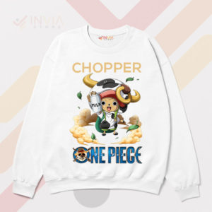 Chopper's Odyssey One Piece Graphic White Sweatshirt