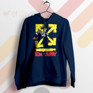 Classic Fun Tom and Jerry Streetwear Navy Hoodie