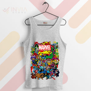 Comic Book Chaos Marvel Character Sport Grey Tank Top