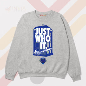 Cool TARDIS Nike Just Who It Sport Grey Sweatshirt