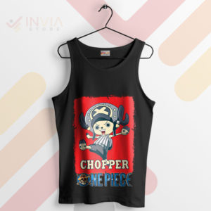 Cute Chopper Set Sail with Friends Black Tank Top