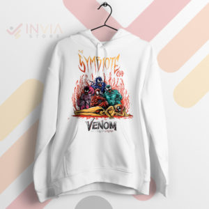 Dark Side Symbiote Venom Villain Club White Hoodie