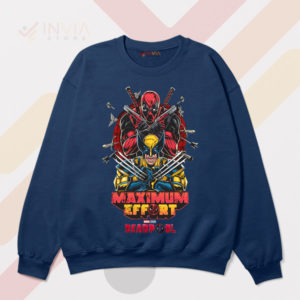 Deadly Duo Deadpool and Wolverine Navy Sweatshirt