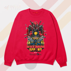 Deadly Duo Deadpool and Wolverine Red Sweatshirt