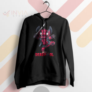 Deadly Stitched Stitchpool Deadpool Black Hoodie