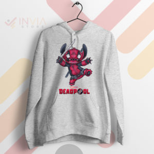 Deadly Stitched Stitchpool Deadpool Sport Grey Hoodie