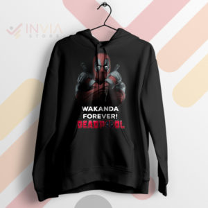 Deadpool Style Wakanda Forever Black Hoodie