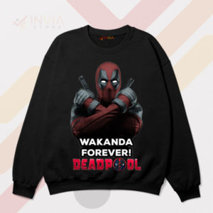 Deadpool's Tribute Wakanda Forever Black Sweatshirt