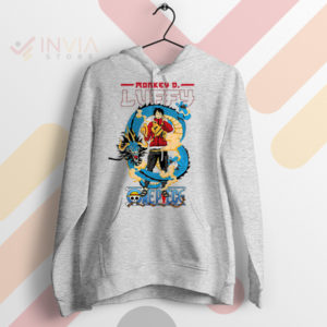 Dream Together Luffy Gear 5 and Dragon Sport Grey Hoodie
