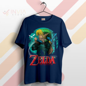 Epic Journey Hyrule Time Traveler Zelda Navy T-Shirt