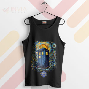 Epic Timey-Wimey Adventures Tardis Black Tank Top