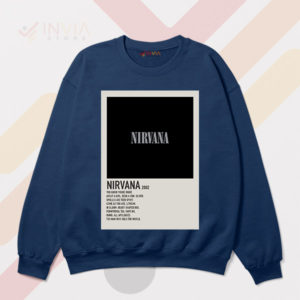 Exclusive Nirvana 2002 Albums Tracklist Navy Sweatshirt