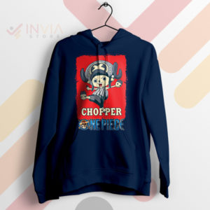 Explore New Horizons Cute Chopper Navy Hoodie