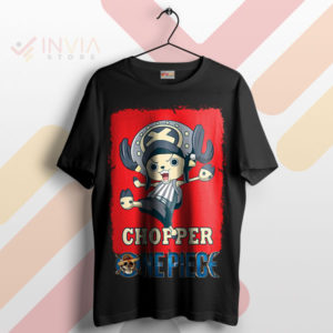 Explore with Style One Piece Chopper Black T-Shirt