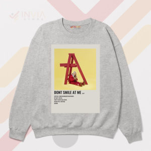 Express Yourself Don't Smile at Me Sport Grey Sweatshirt
