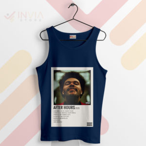 Feel The Weeknd After Hours Music Navy Tank Top
