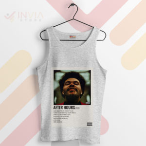 Feel The Weeknd After Hours Music Sport Grey Tank Top