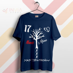 Feel the Emotion XXXTentacion Numb Alone Navy T-Shirt