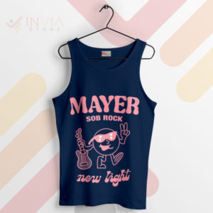 Feel the Sob Rock Beat John Mayer Navy Tank Top
