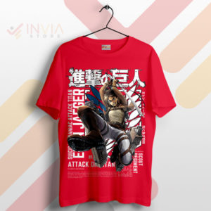 Fight for Freedom Eren Yeager AOT Red T-Shirt
