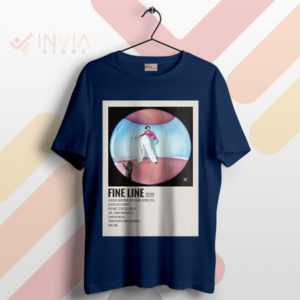 Fine Line Aesthetic Harry Styles Tracklist Navy T-Shirt